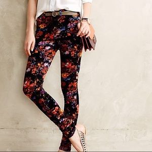 Anthropologie Pilcro Serif Floral Cords W-26